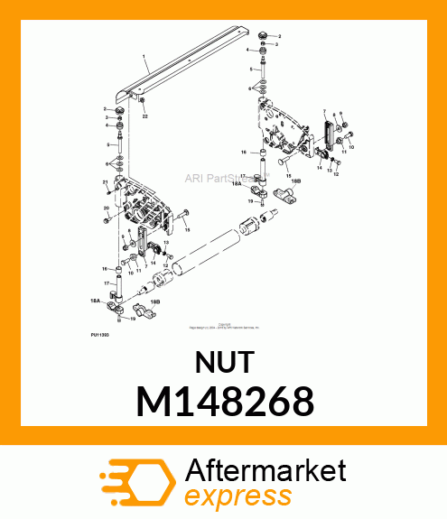 NUT, SELF LOCKING M148268