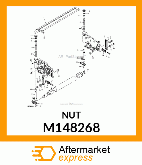 NUT, SELF LOCKING M148268