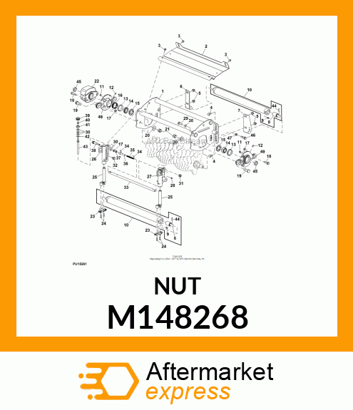 NUT, SELF LOCKING M148268