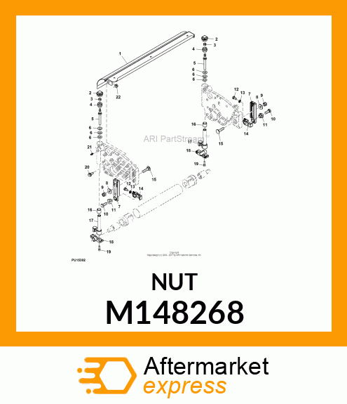 NUT, SELF LOCKING M148268