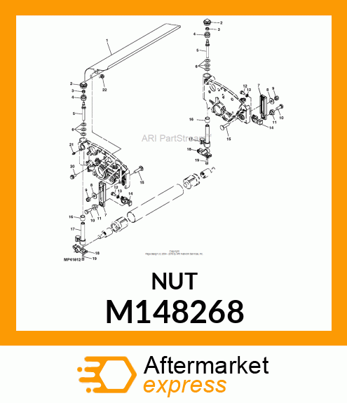 NUT, SELF LOCKING M148268