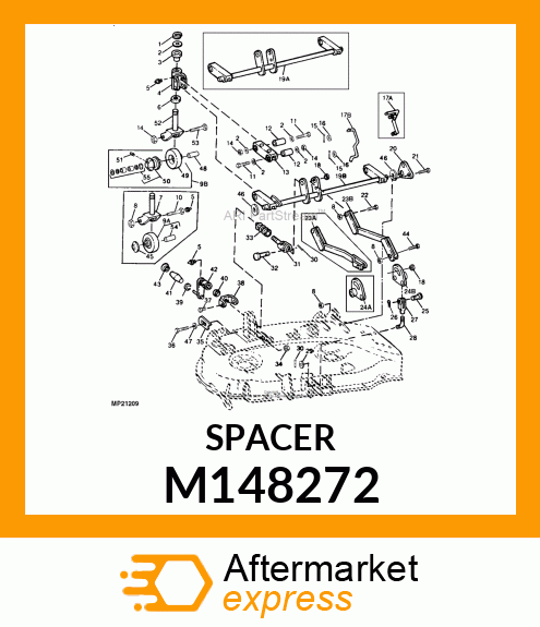 SPACER, CASTER M92785 (YELLOW) M148272