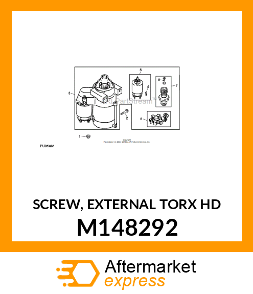 SCREW, EXTERNAL TORX HD M148292