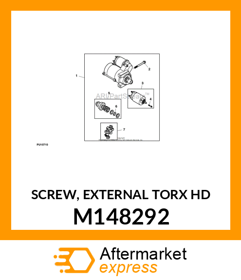 SCREW, EXTERNAL TORX HD M148292