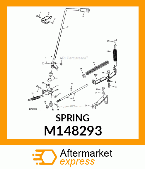 SPRING, PTO ROD SUSPENSION M148293