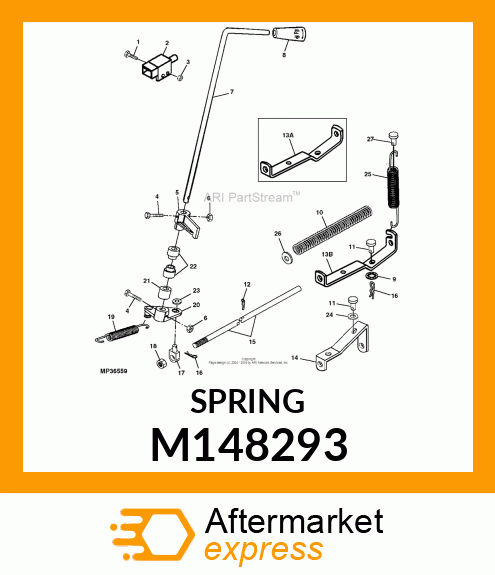 SPRING, PTO ROD SUSPENSION M148293