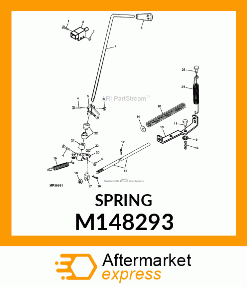 SPRING, PTO ROD SUSPENSION M148293