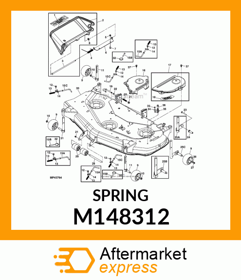 EXTENSION SPRING, SPRING, GAGE WHEE M148312