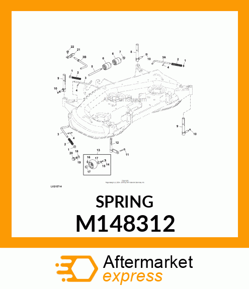 EXTENSION SPRING, SPRING, GAGE WHEE M148312