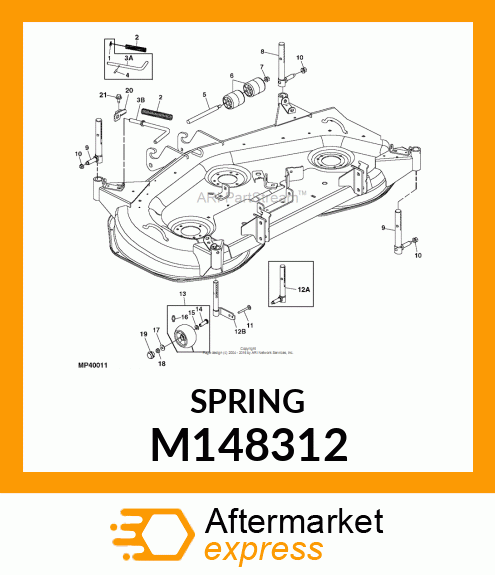 EXTENSION SPRING, SPRING, GAGE WHEE M148312