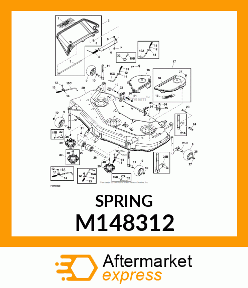 EXTENSION SPRING, SPRING, GAGE WHEE M148312