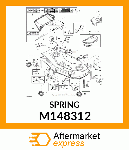 EXTENSION SPRING, SPRING, GAGE WHEE M148312