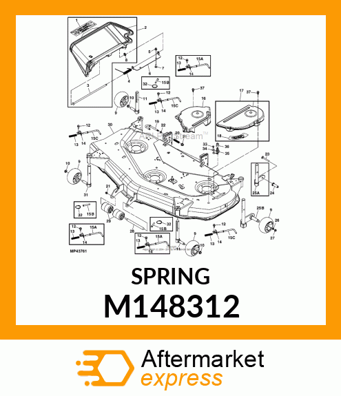 EXTENSION SPRING, SPRING, GAGE WHEE M148312