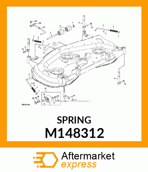 EXTENSION SPRING, SPRING, GAGE WHEE M148312