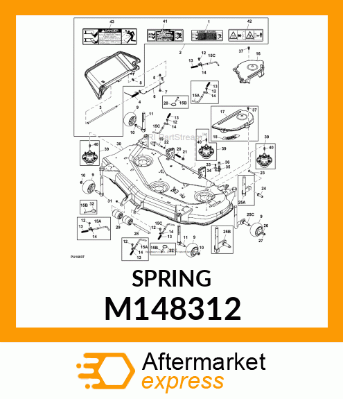 EXTENSION SPRING, SPRING, GAGE WHEE M148312