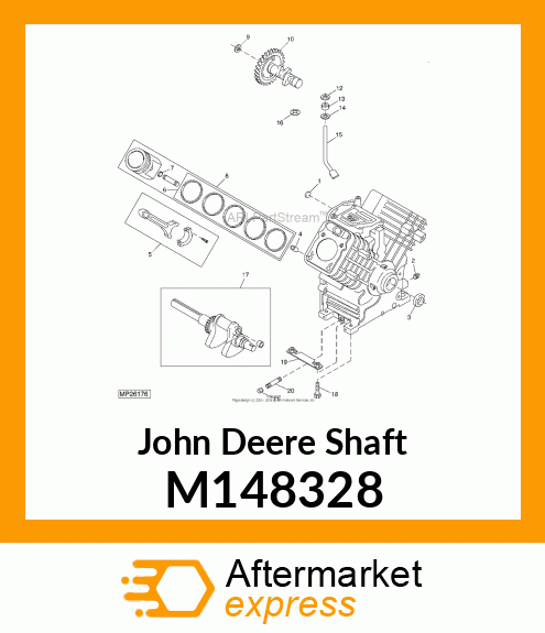 SHAFT, GOVERNOR CROSS M148328