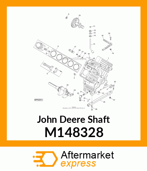 SHAFT, GOVERNOR CROSS M148328