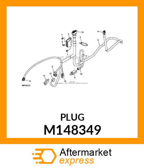 CONNECTOR, 4 TERM NONSHORT SEAT SW M148349