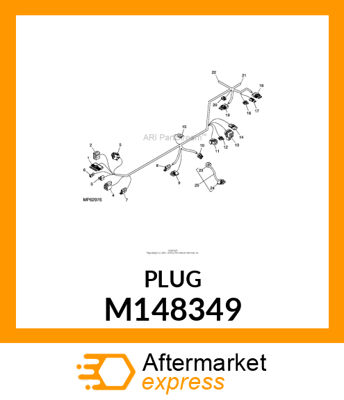 CONNECTOR, 4 TERM NONSHORT SEAT SW M148349