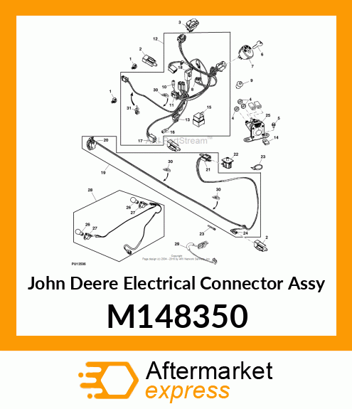 CONNECTOR, 4 TERM SHORTING SEAT SW M148350