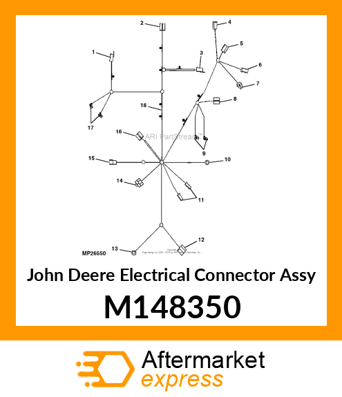 CONNECTOR, 4 TERM SHORTING SEAT SW M148350