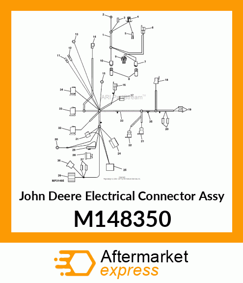 CONNECTOR, 4 TERM SHORTING SEAT SW M148350