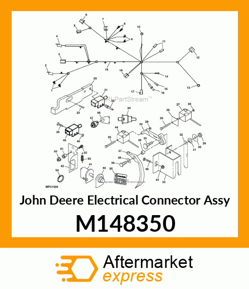 CONNECTOR, 4 TERM SHORTING SEAT SW M148350