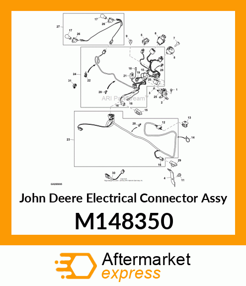 CONNECTOR, 4 TERM SHORTING SEAT SW M148350