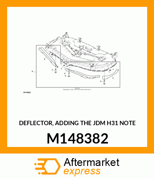 DEFLECTOR, ADDING THE JDM H31 NOTE M148382