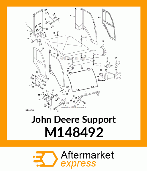 SUPPORT, RIGHT FRONT MOUNT M148492