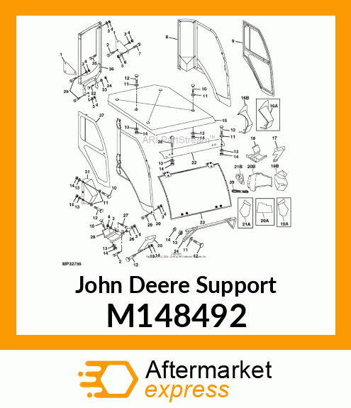 SUPPORT, RIGHT FRONT MOUNT M148492