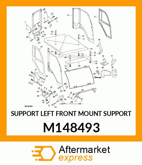 SUPPORT LEFT FRONT MOUNT SUPPORT M148493