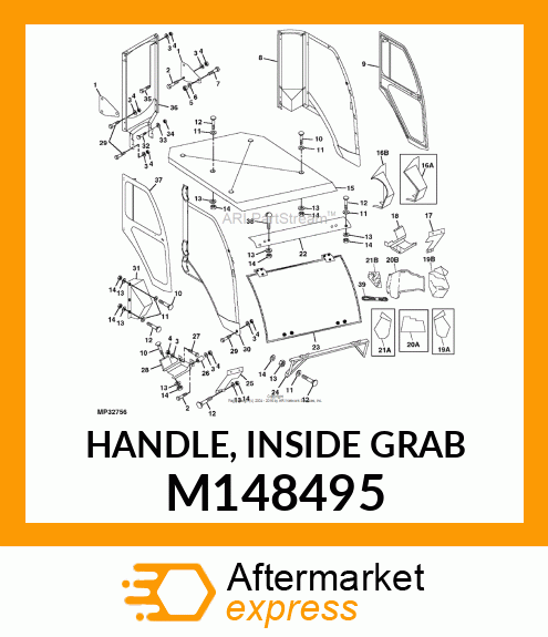 HANDLE, INSIDE GRAB M148495