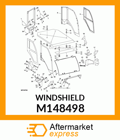 WINDSHIELD M148498