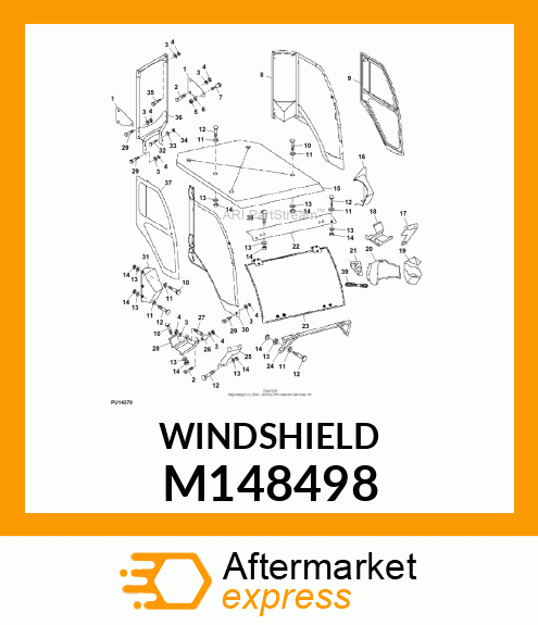 WINDSHIELD M148498