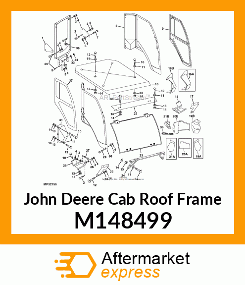 FRAME, REAR PANEL M148499