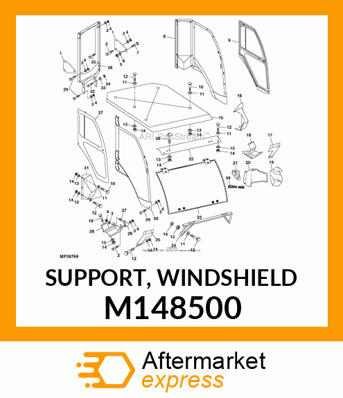 SUPPORT, WINDSHIELD M148500