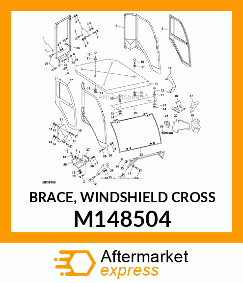 BRACE, WINDSHIELD CROSS M148504