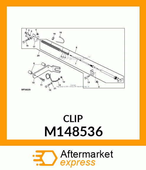 BRACKET, SPOUT CAP CABLE END M148536