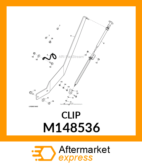 BRACKET, SPOUT CAP CABLE END M148536