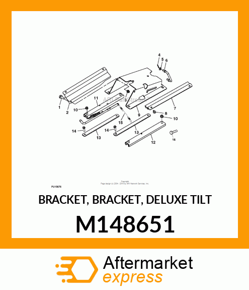 BRACKET, BRACKET, DELUXE TILT M148651