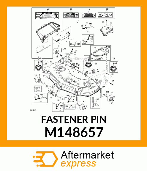 PIN FASTENER, PIN, BENT GAGE WHEEL M148657