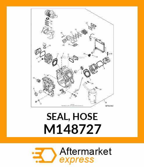 SEAL, HOSE M148727