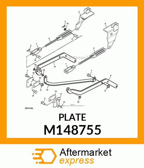 PLATE, SPACER (M125606 PAINTED) M148755