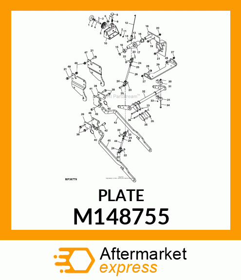 PLATE, SPACER (M125606 PAINTED) M148755