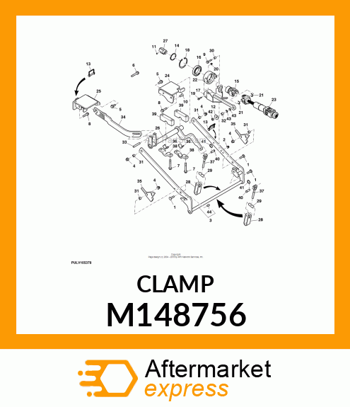 CLAMP, CLAMP, HALF (PAINTED) M148756