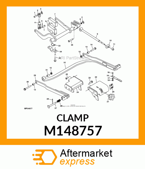 BEARING WITH HOUSING, BLOCK, CLAMP M148757