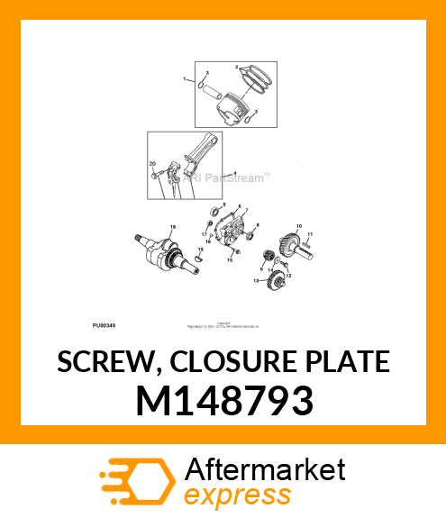 SCREW, CLOSURE PLATE M148793