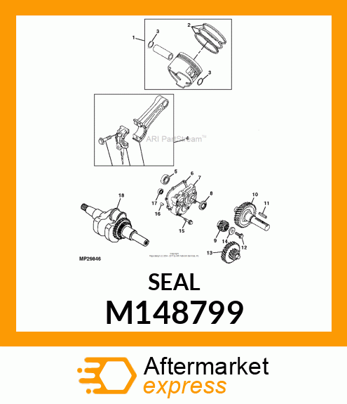 SEAL, OIL GEAR REDUCTION M148799