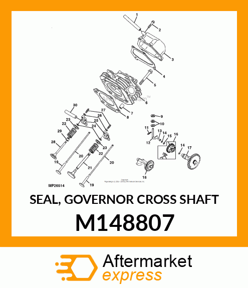 SEAL, GOVERNOR CROSS SHAFT M148807